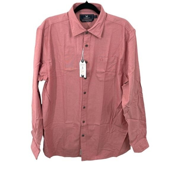 NWT Coast Men's Spice "The Bowman Shirt" Long Sleeve Button Down Size Large - Picture 1 of 5